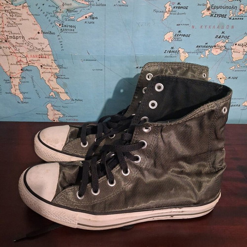 Converse Chuck Taylor All Star High Top metallic olive/green like new, size 39