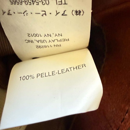 Replay vintage leather shoulder bag like new, brown