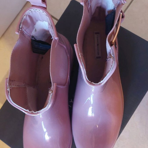 Tommy Hilfiger pink boots worn once, size 40