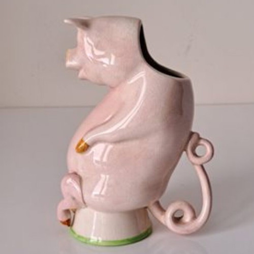 Carlton Ware Pig Jug Clustre Pottery 1976 England Vintage