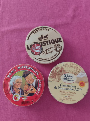 French Cheese Boxes Set of 3 Like New from Paris