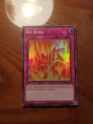 Big Burn κάρτα Yu-Gi-Oh! από το σετ IOC-25th σαν καινούργιο