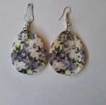 Faux bijoux earrings used, pack of 5 pairs, including horn