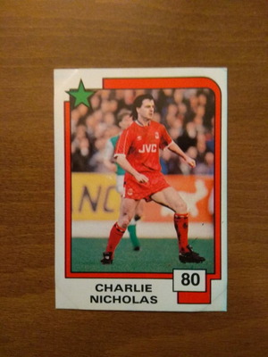 Panini Soccer Superstars 1988 Card No80 Charlie Nicholas used