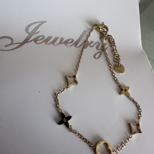 Steel bracelet, gold color