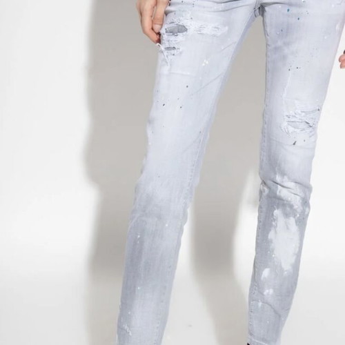 Dsquared2 Grey Slim Fit Women Jeans, Size 42 Italy