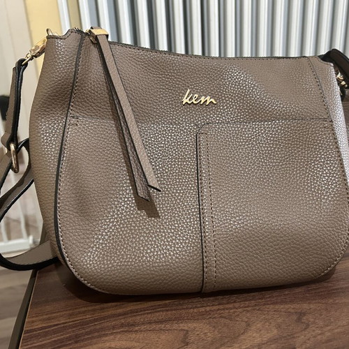 KEM crossbody bag, taupe beige
