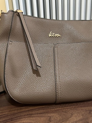 KEM crossbody bag, taupe beige