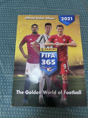 Panini Official Sticker Album 2021 used, partial completion