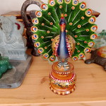 Wooden peacock like new