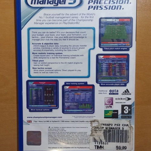 Championship Manager 5 PlayStation 2 (PS2) like new, complete