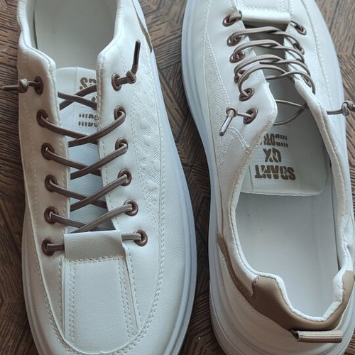 Sneakers new, beige, size 44.5, casual style