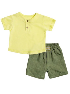 Piqué Shirt And Bermuda Set New 6-9 Months
