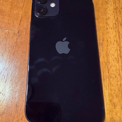 Apple iPhone 12 mini 64GB black with case and charger