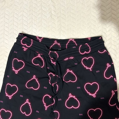 Pyjamas pants like new, glowing hearts, size L