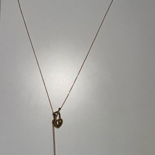 Heart stainless steel necklace new, gold color