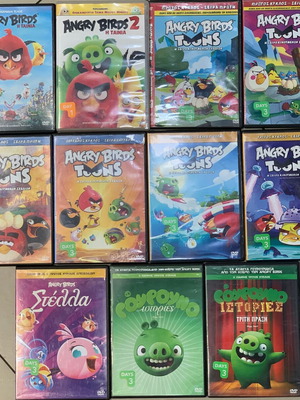 Angry Birds DVD used, complete collection of 11 discs