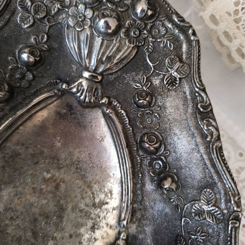 Metal bowl vintage used with beautiful design 30/20/10 cm