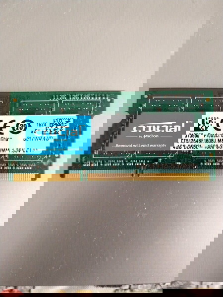 Μνήμη ram για λαπτοπ 4GB DDR3 1600 MHz Crucial