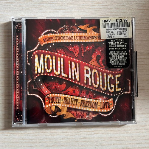 Moulin Rouge musical soundtrack CD used