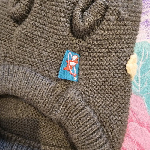 Pet Circle knitted dog sweater with hood and star like new