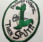 Do Unto Others patch used, 70s