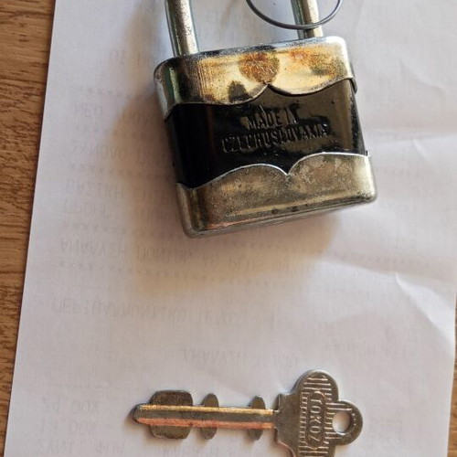 Tokoz Duplo 35 Vintage Padlock like new with 2 Keys Made in Czechoslovakia