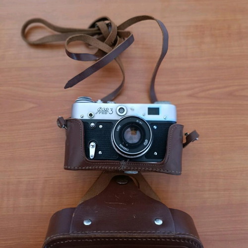 Retro FED 3 35mm rangefinder analog camera used