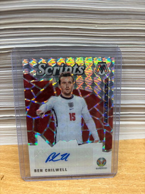 Panini Mosaic UEFA Euro Scripts Autograph Silver Ben Chilwell new