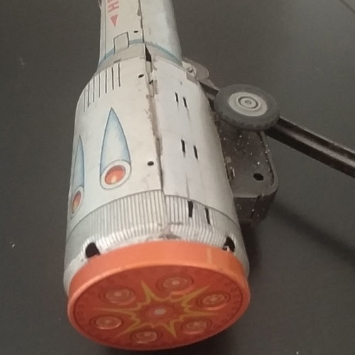 Rocket toy 1970 used, 38cm