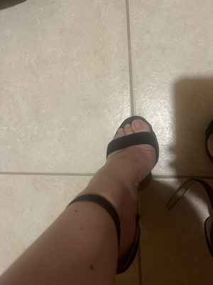 Sandals used, all given together, size 37, multicolor