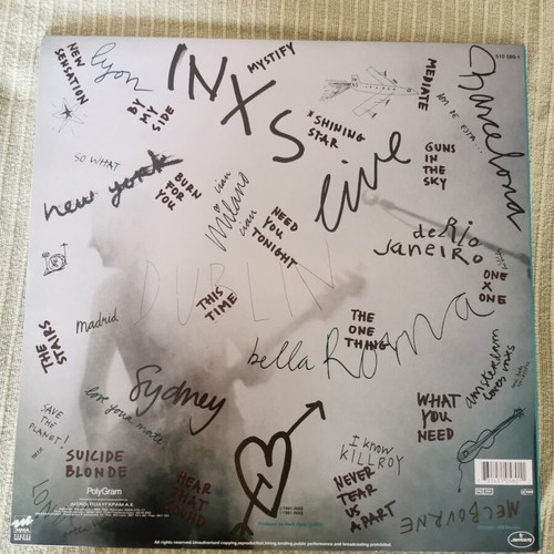 INXS Live Baby Live vinyl record like new, 1991 edition