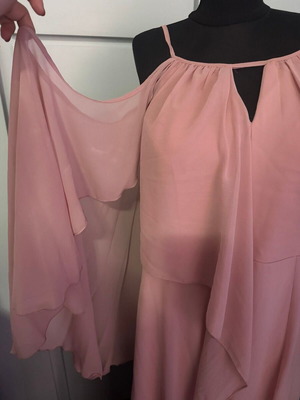 Chiffon dress pink like new Shein