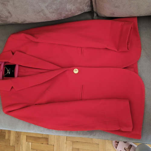 BSB Red Jacket Size 44 Like New With One Gold Button