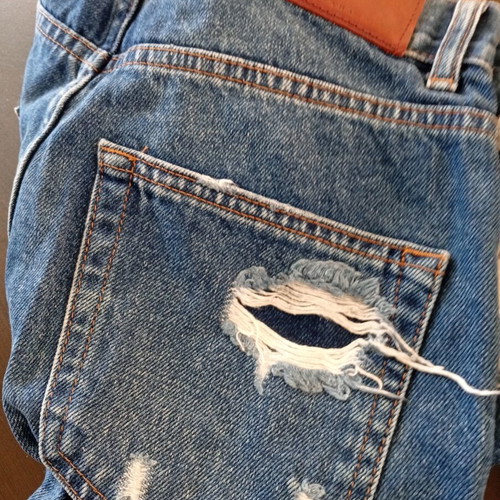 Jeans with sequin embroidery Zara like new, size 32, blue