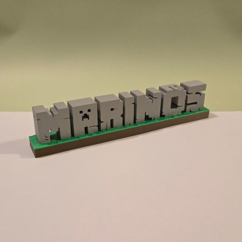 Personalized 3D Name in Minecraft Style