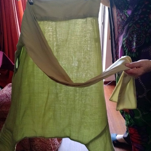 Salvari women's light green used, one size, summer pants