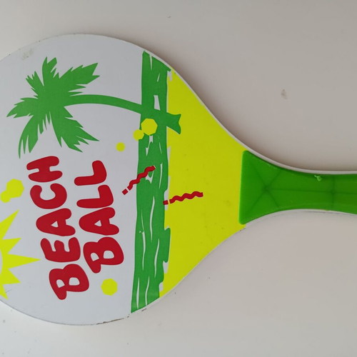 Wooden beach rackets used