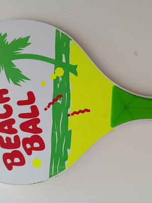 Wooden beach rackets used