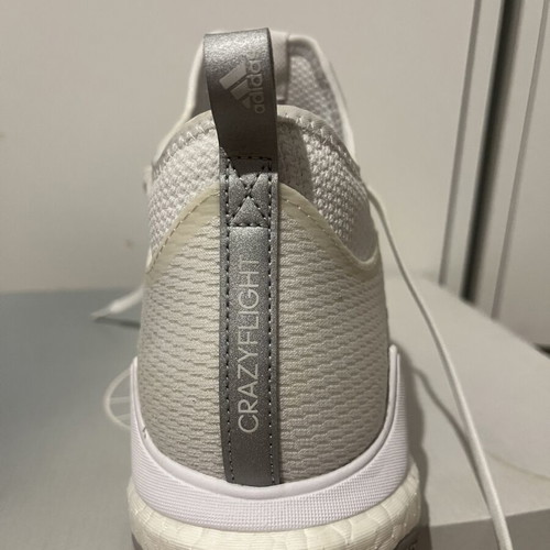 Adidas Crazy Flight Mid athletic shoes like new, white, size 46