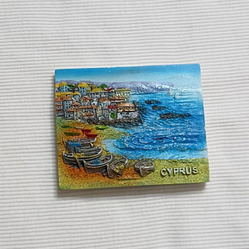 Set of 2 Cyprus fridge magnets