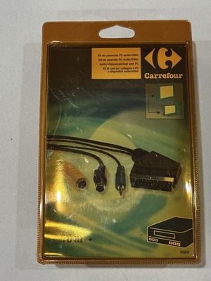 Kit σύνδεσης PC σε TV SCART/S-Video 10m καινούργιο, σφραγισμένο
