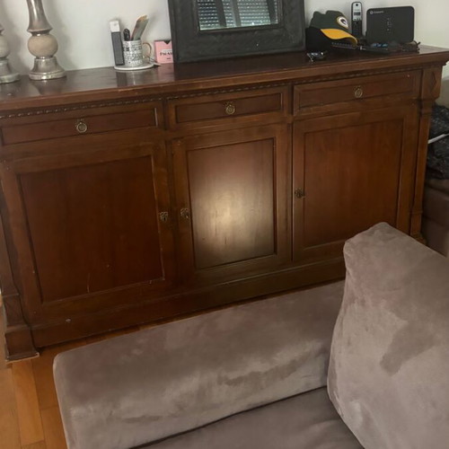 Living room buffet table, solid wood, needs repairs