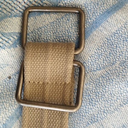 Two adjustable fabric belts, Diesel beige and khaki
