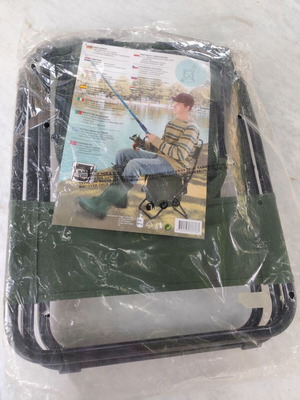 Folding fishing and camping chair with cooler bag new