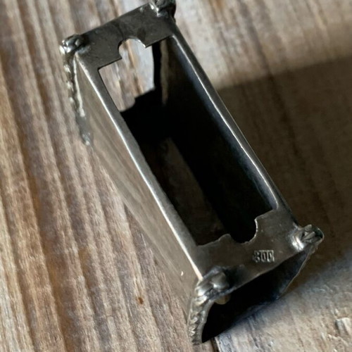 Silver matchbox case used, asimi 800