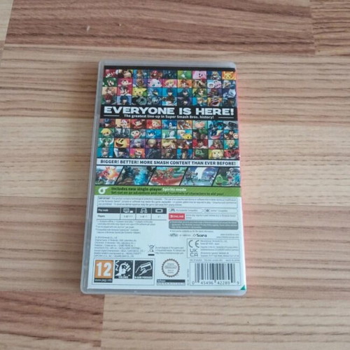 Super Smash Bros Nintendo Switch game, excellent condition