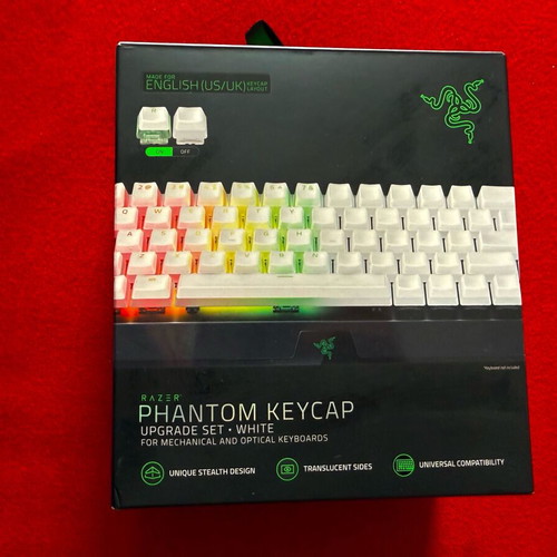 Razer Phantom keycaps like new, white