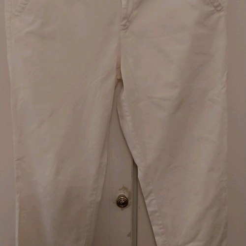 Sara Laurens pants used, white, size L with clasp defect