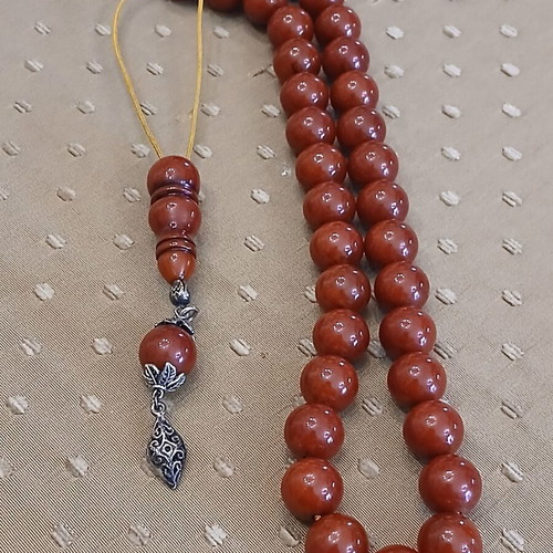 Mastic Worry Beads used with silver elements